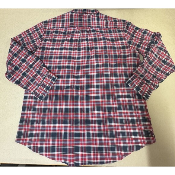 ARROW Men's Ombre Plaid Long Sleeve Button down Woven Shirt SIZE XL - Picture 2 of 8